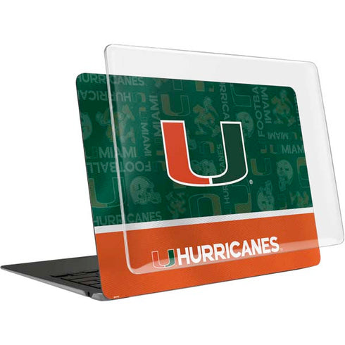 University of Miami U Hurricanes MacBook Air 15in (2023-2025) Case plus Skin